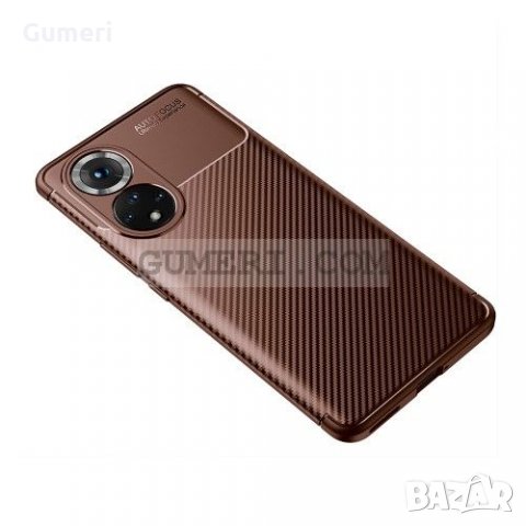 Huawei Honor 50 - Противоударен Силиконов Гръб - Карбон , снимка 12 - Калъфи, кейсове - 35099593