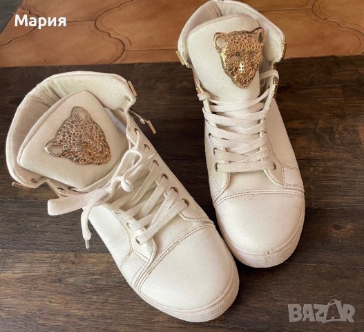 Дамски бели боти, снимка 1