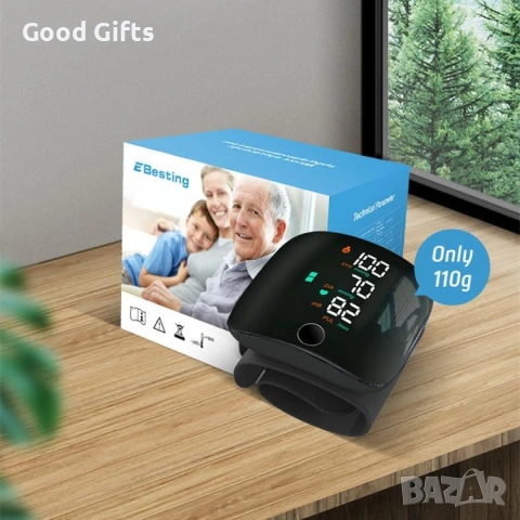 Дигитален Апарат за Кръвно Налягане за Китка – Вашата Ежедневна Грижа за Здравето, снимка 7 - Други - 53288056