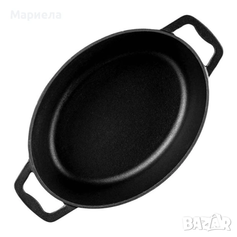 Чугунен гювеч с капак 5,1 литра. / Muhler Tika MR-4133CI 41x25x11cm., снимка 12 - Съдове за готвене - 54262901