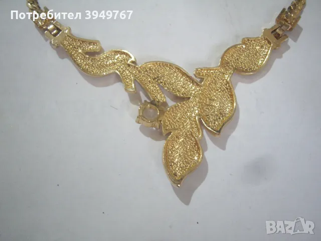 Чистро ново позлатено колие., снимка 3 - Колиета, медальони, синджири - 50060243