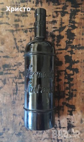 бутилка стъклена стара вермут Vermouth Sultana изключително рядка, снимка 4 - Антикварни и старинни предмети - 37323404