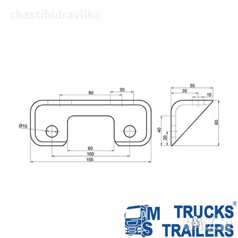Монтажна планка 45186100, снимка 2 - Части - 33967860