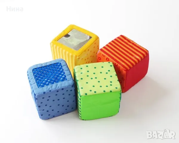 HABA образователни и занимателни сензорни меки бебе кубчета, снимка 7 - Образователни игри - 50263242