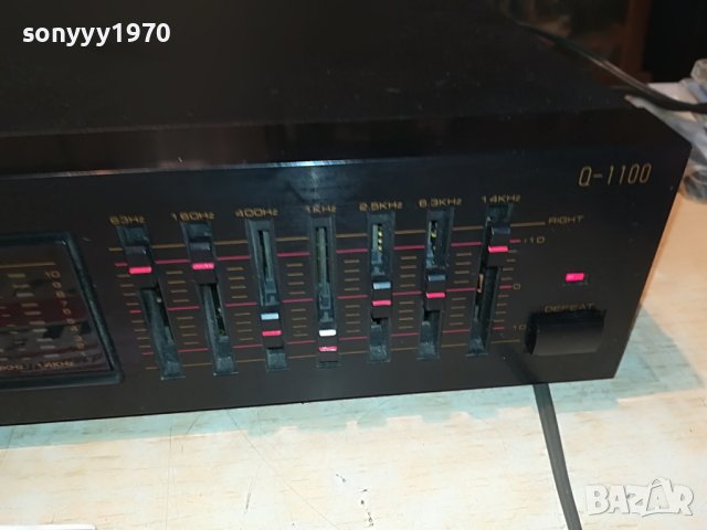 ПОРЪЧАН-SOUNDWAVE Q-1100 EQUALIZER-ВНОС SWISS 2009221125, снимка 8 - Ресийвъри, усилватели, смесителни пултове - 38059216