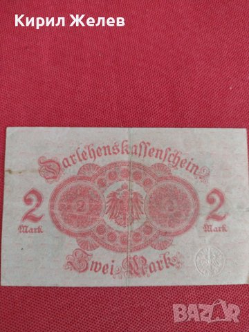 Райх банкнота 2 марки 1914г. Германия перфектна за колекция 28203, снимка 6 - Нумизматика и бонистика - 37144099