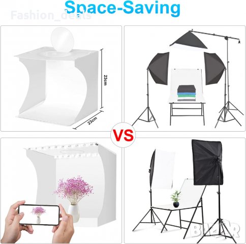 Нова Палатка за фото студио Мини светлинна кутия Фотография снимки, снимка 6 - Друга електроника - 39078267