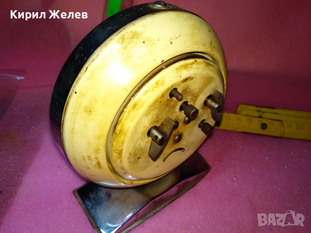 SHANGHAI CHINA Стар РЯДЪК КОЛЕКЦИОНЕРСКИ РЕТРО МЕХАНИЧЕН КИТАЙСКИ БУДИЛНИК ШАНХАЙ 30792, снимка 3 - Антикварни и старинни предмети - 44548936