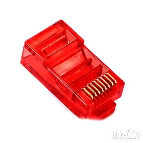 Комплект от 20 броя конектори RJ45 Cat5, снимка 12 - Мрежови адаптери - 49821027