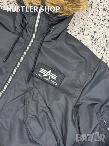 Мъжки бомбер ALPHA INDUSTRIES.Размер М, снимка 4 - Якета - 52514759