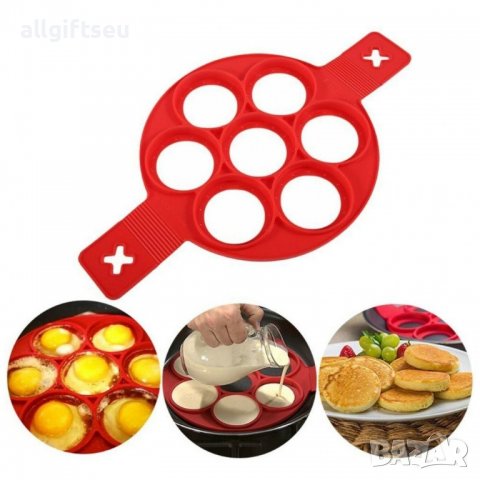 силиконова форма за палачинки и яйца, снимка 1 - Аксесоари за кухня - 36651141