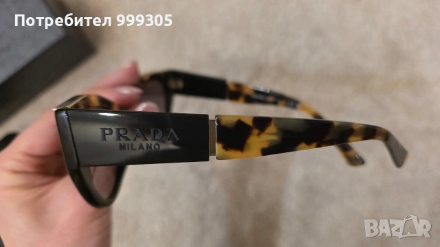 PRADA дамски слънчеви очила – модел SPR 03W (Havana) – НОВИ, снимка 6 - Слънчеви и диоптрични очила - 54364668