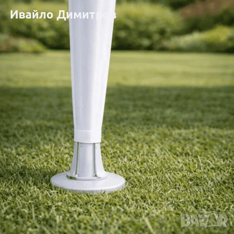 Градинска шатра - 3 x 3 м, полиетилен бяла, снимка 3 - Градински мебели, декорация  - 54331318