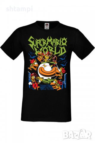 Мъжка тениска Nintendo Super Mario World,