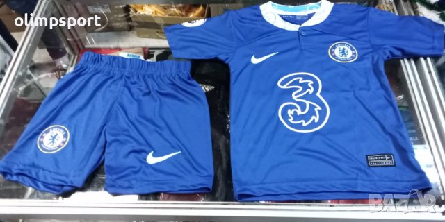 спортен екип Chelsea нов тениска и шорти за дете с ръст 110,116,128,140,152,164,176 см до 55-60 кг, снимка 1 - Детски комплекти - 37774414