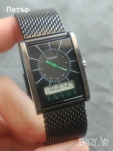 Рядък Vintage Tissot Two Timer – Пълен комплект с две каишки, снимка 2 - Мъжки - 54351314