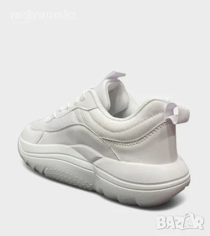 Дамски маратонки с удобна анатомична подметка D9178-2 all white, снимка 4 - Маратонки - 50066975
