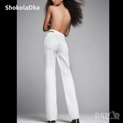 Дънки Zara с детайл на талията размер 34