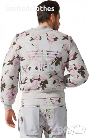 ADIDAS ORIGINALS JEREMY SCOTT FLORAL PADDED BOMBER Мъжко Яке size S, снимка 3 - Якета - 30453235