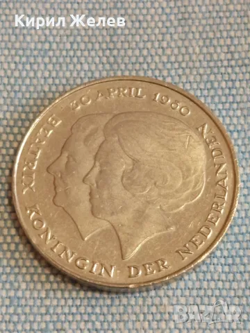 Две монети 2 1/2 гулдена 1980г.  1 гулден 1982г. Недерландия За КОЛЕКЦИЯ ДЕКОРАЦИЯ 34815, снимка 4 - Нумизматика и бонистика - 48660667