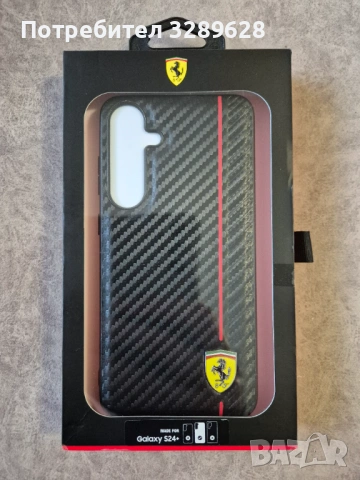 Калъф с лого Ferrari за Samsung galaxy S24 plus 
