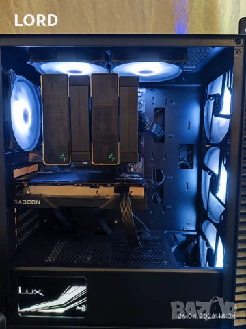 Геймърски Ryzen 7 7800X3D, RX 6600 8GB, RAM 32GB DDR5, SSD 512GB NVME