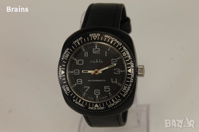 Рядък RUHLA Световно Време Немски Ръчен Часовник