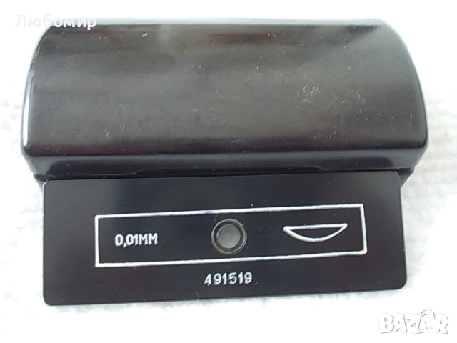 Обект микрометър 0.01 мм микроскоп ЛОМО СССР, снимка 2 - Медицинска апаратура - 54320334