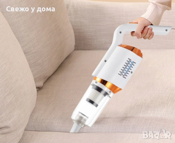 Акумулаторна домакинска ръчна прахосмукачка с 5 накрайника, снимка 2 - Прахосмукачки - 54177410