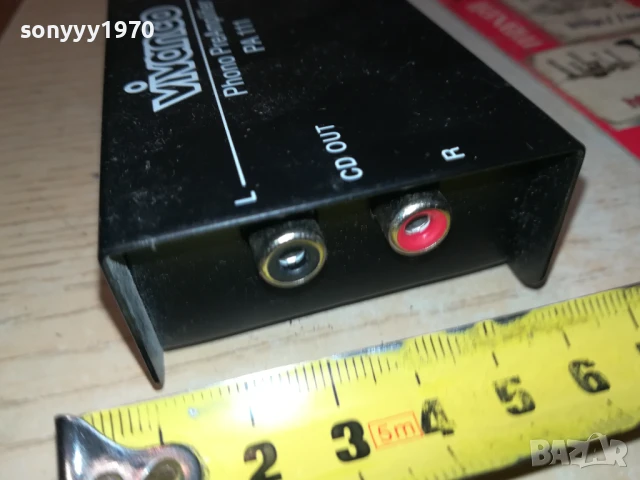 VIVANCO PA111 PHONO PREAMPLIFIER 2907250911, снимка 13 - Ресийвъри, усилватели, смесителни пултове - 51175139