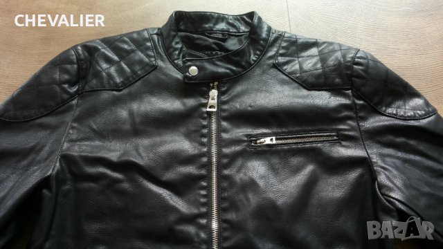 GUESS FAUX Leather Men's Jacket размер XL мъжко яке изкуствена кожа 28-57, снимка 4 - Якета - 42748732
