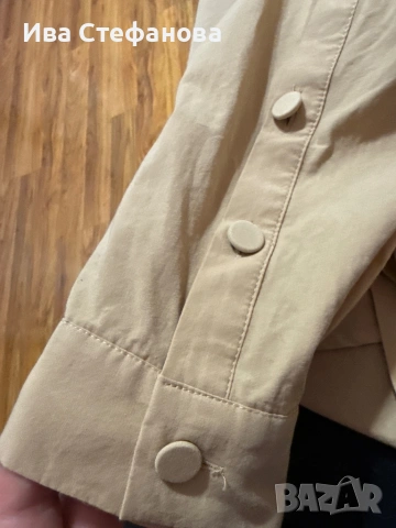 Нова класическа елегантна стилна бежова изчистена телесен nude цвят риза zara Zara Зара , снимка 5 - Ризи - 54156301