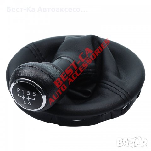 Топка скоростен лост с маншон Volkswagen T5 2003 - 2015 5 скорости, снимка 2 - Аксесоари и консумативи - 33694229