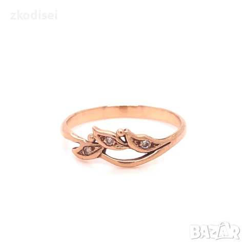 Златен дамски пръстен 1,89гр. 14кр. проба:585 размер:58 модел:32725-6