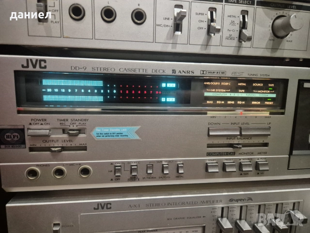 Касетен дек JVC DD-9 - топ модел на марката - като нов - отличен вид и техническо състояние, снимка 3 - Декове - 53381975