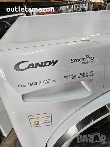 Пералня Candy CSO 6106TWMC/1-S с предно зареждане 10 кг 1600 об/мин, снимка 2 - Перални - 53356963