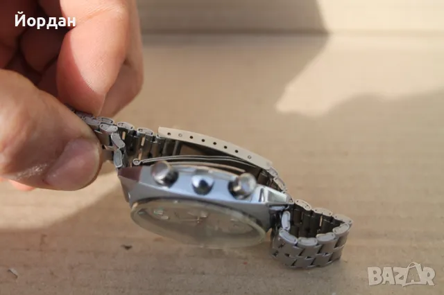 СССР мъжки часовник ''Полет'' хронограф  23 камъка, снимка 5 - Мъжки - 49483691