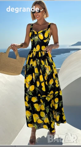 Лимонено изкушение върху шоколадова глазура, снимка 4 - Рокли - 50796636