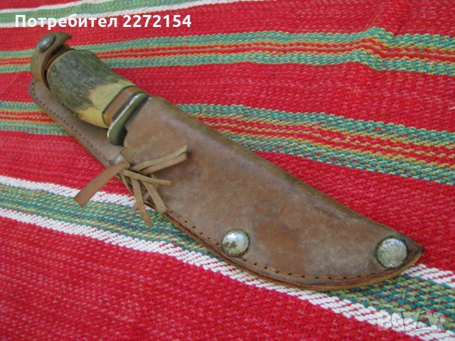 Немски ловен нож с трион, снимка 1 - Антикварни и старинни предмети - 34334371