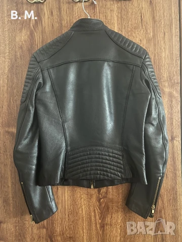 Кожено яке 100% агнешка кожа, снимка 2 - Якета - 50575294