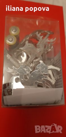 Коледни лед лампички - еленчета