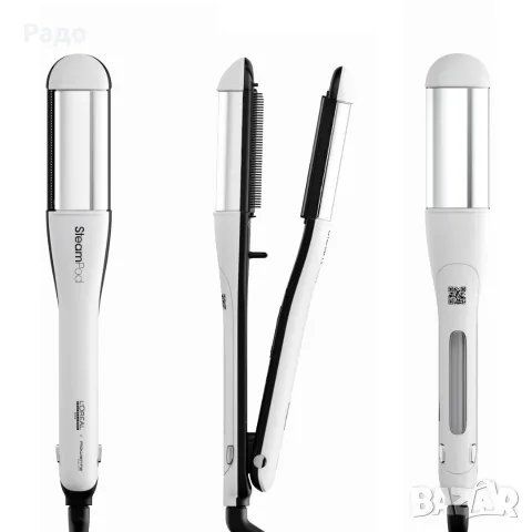 SteamPod 4.0 L’Oréal PROFESSIONNEL PARIS ROWENTA Salon LP74 Преса с пара Маша четка сешоар гаранция, снимка 12 - Преси за коса - 56227729