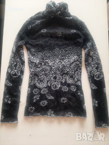 Прозрачна блуза от тюл