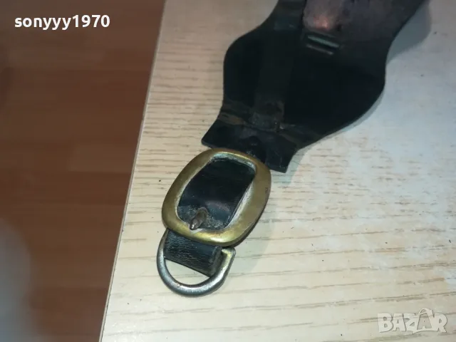 КОЖЕН КОЛАН ЕСТ.КОЖА МЕД МЕСИНГ 0311241212, снимка 2 - Антикварни и старинни предмети - 47820745