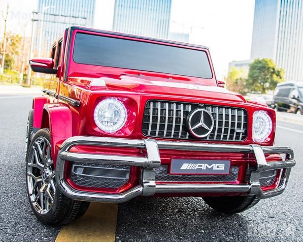 ДВУМЕСТЕН Акумулаторен джип Mercedes-Benz G63 AMG Licensed 24V батерия,MP3, с меки гуми, снимка 9 - Детски велосипеди, триколки и коли - 35469610