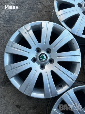 Алуминиеви джанти Skoda 5х112 17 Цола, снимка 3 - Гуми и джанти - 52233561