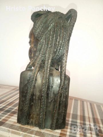 оригинална абаносива статуетка от абанос, произход Камерун, снимка 3 - Колекции - 52719023