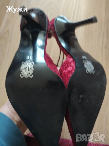Официален дамски сет- сандали и чантичка, снимка 6 - Дамски обувки на ток - 39628876