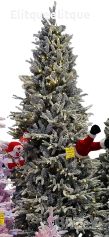 Коледна елха с вградени лампички по връхчетата, снимка 3 - Други - 52217815