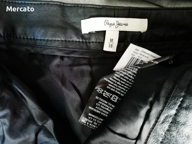 Pepe Jeans кожена пола М , снимка 4 - Поли - 56271704